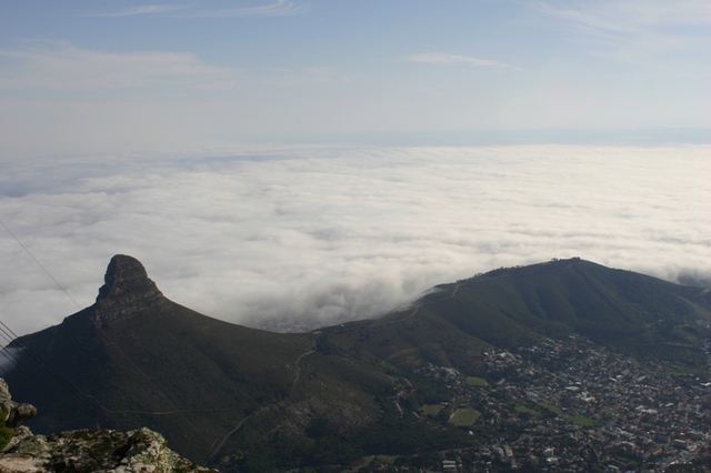 Chmury nad Cape Town