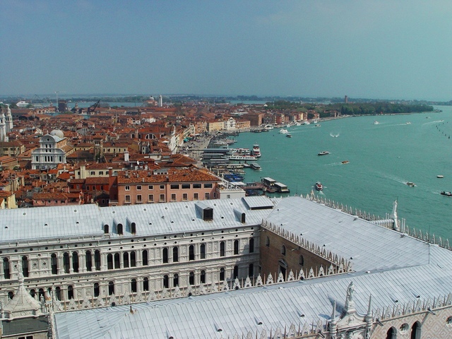 Wenecja, znad dachów Pałacu Dożów