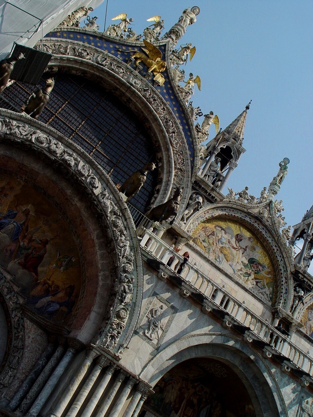 Wenecja, bazylika San Marco, fasada fragm.