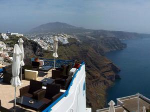 Z widokiem, Santorini, Grecja