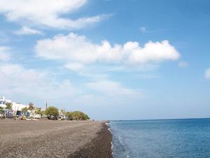 Czarna plaża, Santorini, Grecja