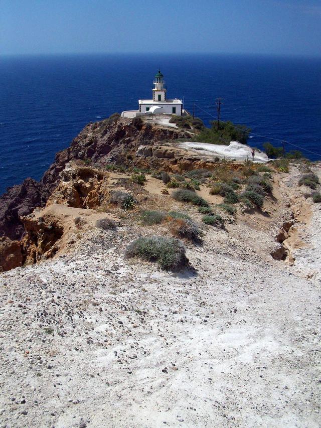 Latarnia morska, Santorini, Grecja
