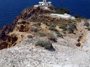 Latarnia morska, Santorini, Grecja