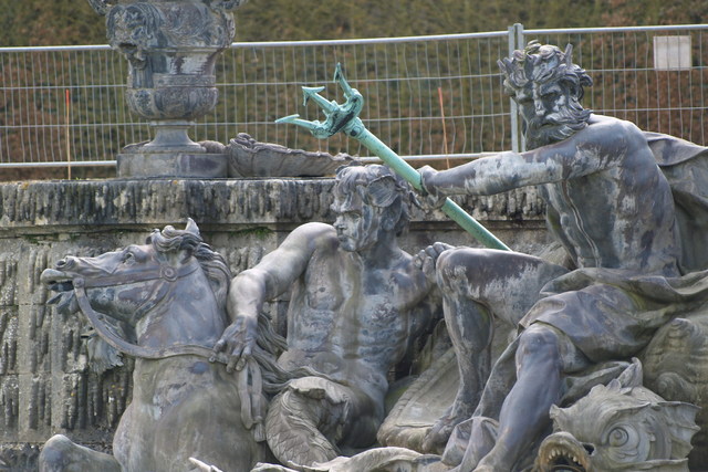 Wersal - ogrody - fontanna Neptuna