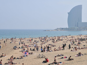 Dsc 1615 plaża obok dzielnicy Vila Olimpica