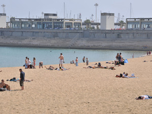 Dsc 1605 plaża obok dzielnicy Vila Olimpica