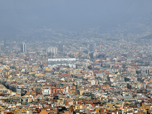 Dsc 2231 widok ze wzgórza Montjuic