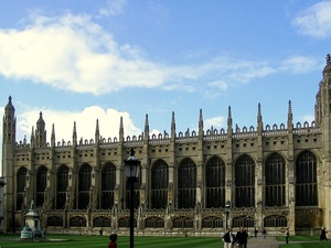 Cambridge widok Kings College Chapel