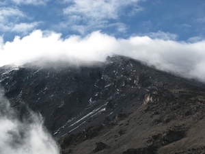 Widok z Barafu Camp na Kilimandżaro
