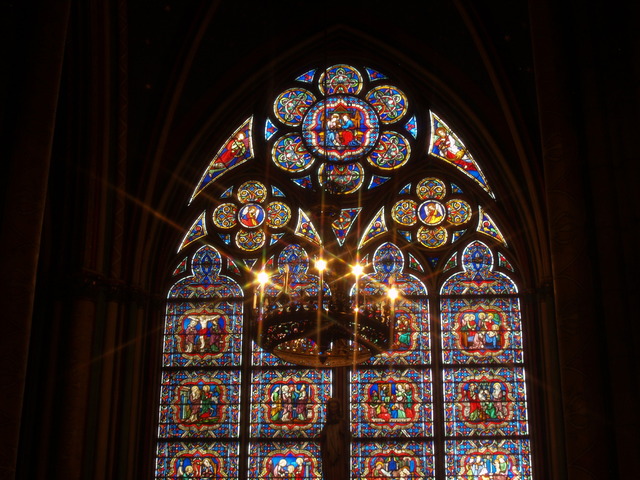 Notre Dame de Paris - witraż