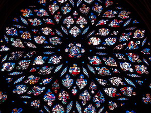 Saint Chapelle - Kaplica górna - rozeta