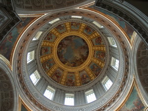 Les Invalides - sklepienie kopuły