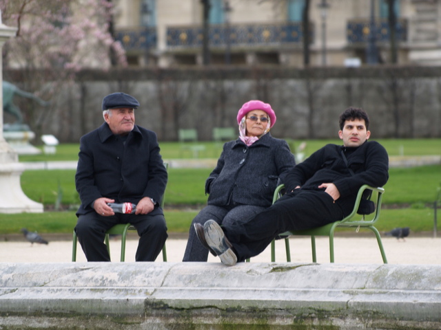 Park Tuileries - niedzielny relaks mieszkańców