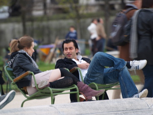 Park Tuileries - niedzielny relaks mieszkańców