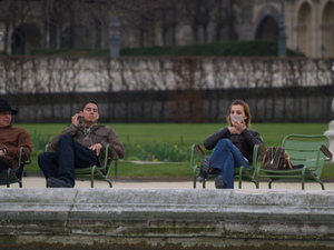 Park Tuileries - niedzielny relaks mieszkańców