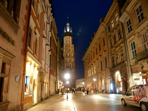 Kościół Mariacki widok z ul. Florianskiej