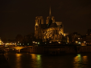 Notre Dame de Paris by night