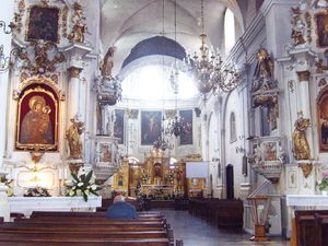 Wnętrze dominikańskiego kościoła