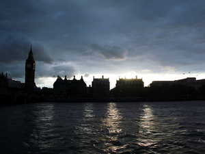 Panorama Westminsteru wieczór