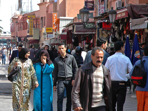 Ulice Marrakeszu.