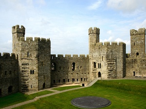 Caernarfon dziedziniec zamku