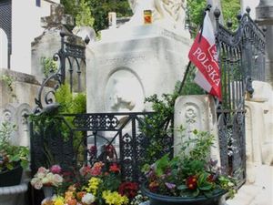 Cmentarz Père-Lachaise grób Fryderyka Chopina