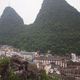 widok  Yangshuo z góry