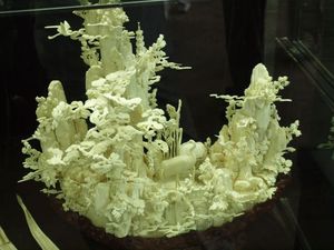 Świątynia Rodziny Chen -  wyroby z kości słoniowej
