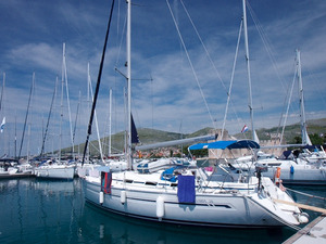 Port w Trogirze - nasz jacht