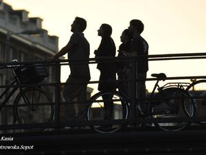 Zwiedzanie Amsterdamu.