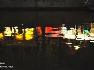 Nocne zycie w Amsterdamie.
