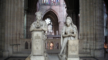 Saint-Denis bazylika nagrobek Ludwika XVI i Marii Antoniny
