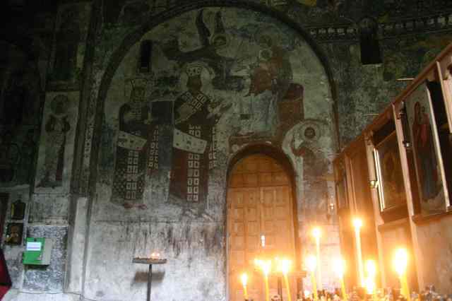 Wnętrze kościoła w Vardzi
