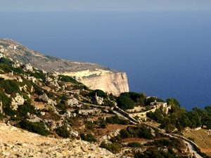 Klify Dingli na południowym brzegu Malty