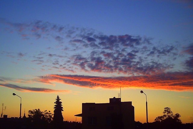 Wieczorne niebo - Lubawa