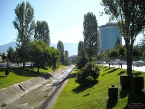 Rzeka i chyba najładniejsze miejsce w Tiranie?