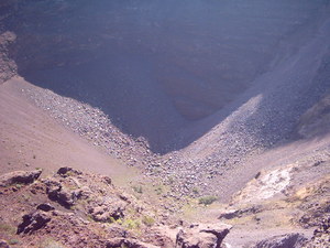 Wezuwiusz - dno krateru
