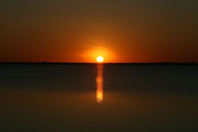 Zachód słońca na Los Llanos