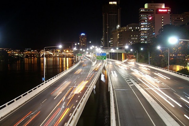 Brisbane - trasa na palach wzdłuż rzeki