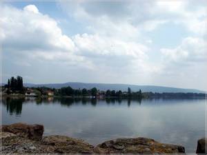 Widok z zamku na jezioro