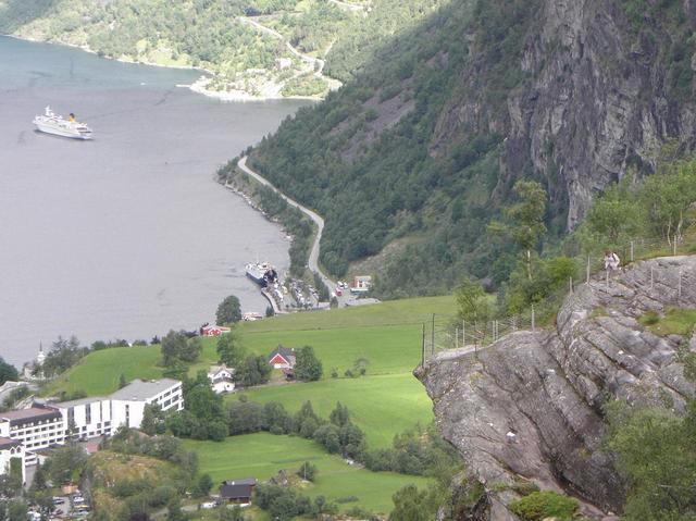 Geiranger, widok na fiord