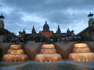 Barcelona fontanna kaskada