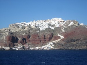 Sandorini-wyspa wulkaniczna