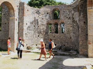 Albania- Butrint, bizantyjska bazylika wczesnochrześcijanska