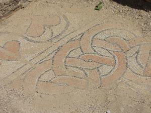 Albania- Butrint, mozaika posadzki w bazylice 6 w.n.e.
