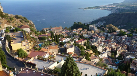 Taormina widok z hotelu