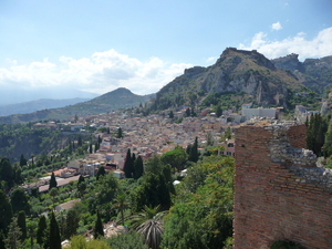 Taormina widok z amfiteatru