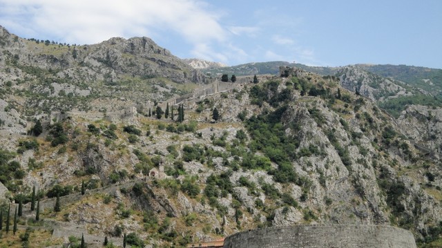 Kotor - twierdza nad miastem