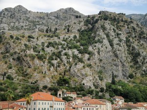 Kotor - twierdza nad miastem