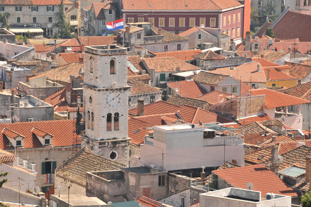 Szybenik  45 widok z Twierdzy